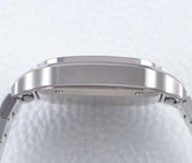 SANTOS LADY 35.1MM AUTOMATIC SILVER DIAMOND BEZEL