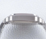 SANTOS LADY 35.1MM AUTOMATIC SILVER DIAMOND BEZEL