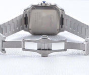 SANTOS LADY 35.1MM AUTOMATIC SILVER DIAMOND BEZEL