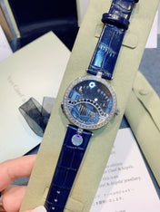 LADY ARPELS LOVER BRIDGE BLUE CROCODILE