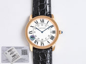 RONDE SOLO PINK GOLD BLACK LEATHER