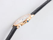 RONDE SOLO PINK GOLD BLACK LEATHER