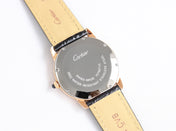 RONDE SOLO PINK GOLD BLACK LEATHER