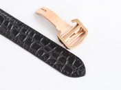 RONDE SOLO PINK GOLD BLACK LEATHER