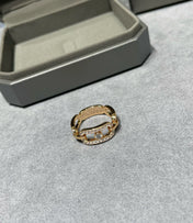 MOVE LINK DIAMOND PAVED RING