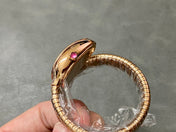 SERPENTI SPIGA PINK GOLD CERAMIC WHITE DIAL