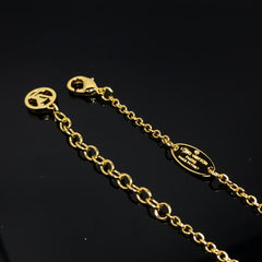 LV LOGO CARNELIAN STAR GOLD BRACELET