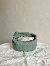 BV MINI JODIE 28CM GREY LAMBSKIN LEATHER