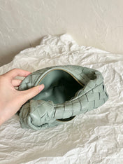 BV MINI JODIE 28CM GREY LAMBSKIN LEATHER