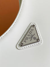 CLEO 30 WHITE BRUSHED LEATHER SHOULDER BAG