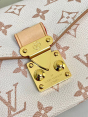 POCHETTE METIS 21.5 WHITE BROWN MONOGRAM CANVAS