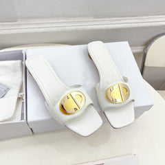 CD FOREVER HEELED 1.5CM WHITE