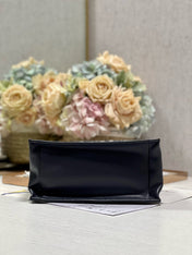 CD SMALL BOOK TOTE 26 BLUE OBLIQUE EMBROIDERY