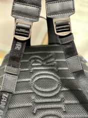 RIDER BACKPACK WHITE OBLIQUE JACQUARD