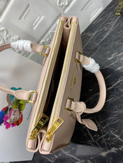 PRA GALLERIA 32 BAG IN BEIGE SAFFIANO LEATHER