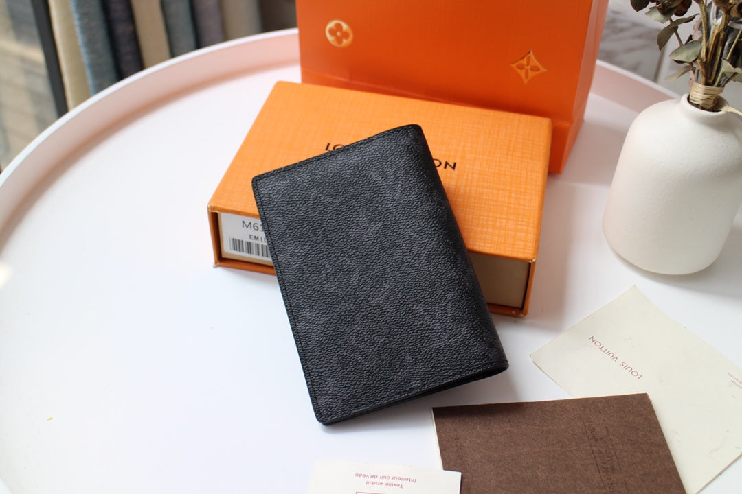 LV 25S PASSPORT HOLDER 14 IN MONOGRAM ECLIPSE COATED CALFSKIN