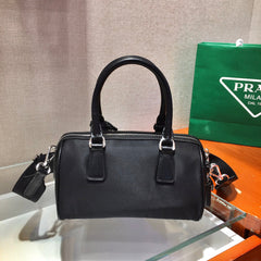 TOP HANDLE CROSSBODY BAG 20 IN BLACK RE-NYLON