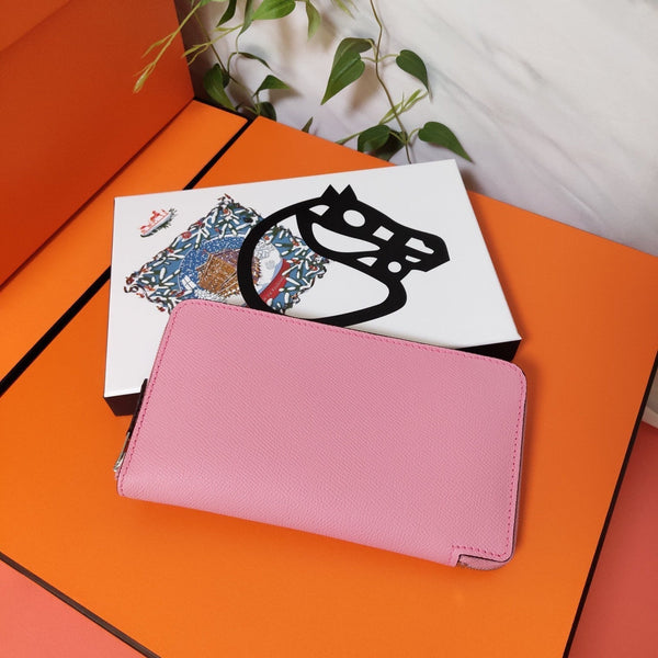 HM Zipper Wallet 20 Light Pink Epsom