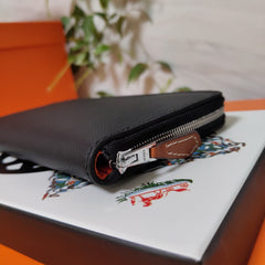 HM Zipper Wallet 20 Black Epsom