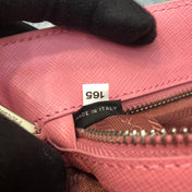 PRA MINI 23 BAG IN PETAL PINK SAFFIANO LEATHER