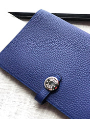 HM DOGON WALLET 20 AZURE CALFSKIN