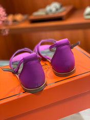 SANTORINI SANDAL RED VIOLET CALFSKIN