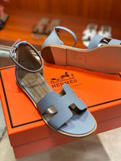 SANTORINI SANDAL SAPPHIRE CALFSKIN