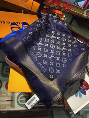 LV SCARF 140 CM IN WOOL MIX SILK 693008