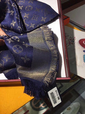 LV SCARF 140 CM IN WOOL MIX SILK 693008
