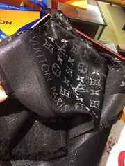 LV SCARF 140 CM IN WOOL MIX SILK 693003