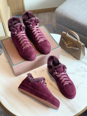 LP WINTER NUAGES SNEAKERS MULBERRY LAMBSKIN