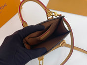 LV MINI TOTE BAG 17 IN BROWN MONOGRAM COATED CANVAS