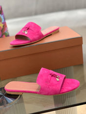 LP SUMMER CHARMS SANDALS BRIGHT PINK SUEDE