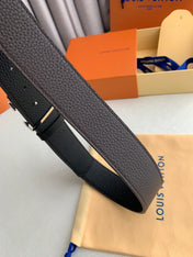 LV 25S BELT 38 MM IN DARK BROWN CALFSKIN 593213