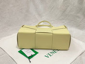 SMALL ARCO TOTE 30 IN LIGHT YELLOW LAMBSKIN