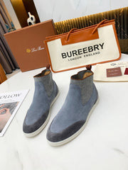 LP CHARMS ANKLE BOOTS GRAY CASHMERE FABRIC