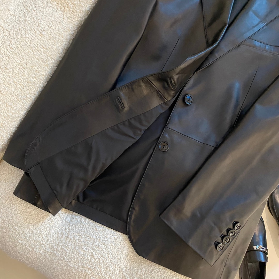 CELINE 25S LEATHER JACKET 0100