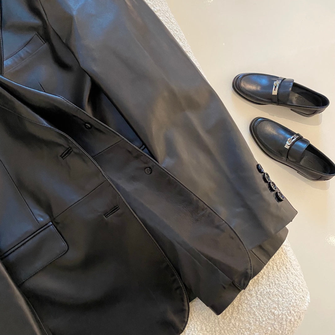 CELINE 25S LEATHER JACKET 0100