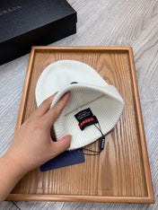 BEANIE HAT IN WHITE WOOL 431356