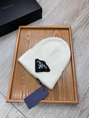 BEANIE HAT IN WHITE WOOL 431356
