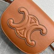 FOLCO CUIR TRIOMPHE 18 IN RED BROWN CALFSKIN