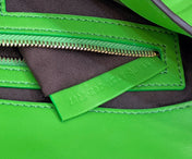 BAGUETTE WITH FF MOTIF 27 IN EMERALD GREEN SOFT LAMBSKIN GOLD HARDWARE