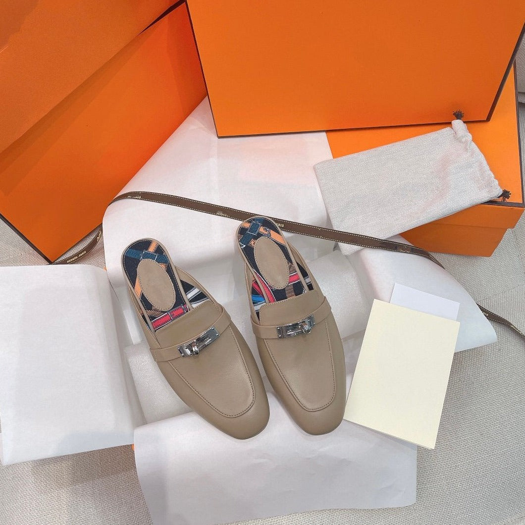 0Z Mule Brown Calfskin