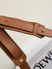 LOE PUZZLE LARGE 35 BAG IN BRONZE BROWN CALFSKIN