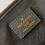 PETIT PALAIS PM MEDIUM SHOULDER BAG 29 IN BLACK MIX BEIGE EMBOSSED COWHIDE GOLD-TONE HARDWARE