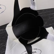 PRA 18 DYNAMIQUE LOGO TOTE BAG IN WHITE CALFSKIN