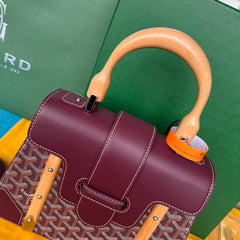 SAÏGON PM BAG 28 IN CANNON PINK GOYARDINE CANVAS AND CALFSKIN