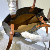 TRIOMPHE  32 BLUE IN PATTERN CALFSKIN