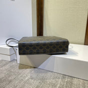 TRIOMPHE  32 BLACK IN PATTERN CALFSKIN