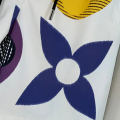 LV WHITE MIX COLORFUL COTTON SHORT 239574